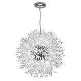 Modern Electroplated Globe Chandeliers Firework Led Vintage Pendant Lights G9 Bulb Base - heparts