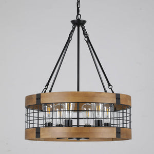 Rustic Industrial Round Chandelier: A Perfect Fusion of Style and Functionality