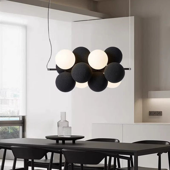 Modern 10/12-Globle Ball Glass Chandelier Pendant Light Fixture Vintage 4-Lights G9 11-240V
