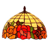12-Inch Tiffany Style Stained Glass Table Lamp with Antique Bronze Horse & Rider Sculptural Base