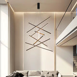 DIY Modern Geometric Abstract Multi-Light Linear LED Pendant Fixture
