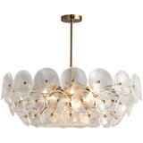 Post-modern Light Luxury Crystal Glass Chandelier Pendant Lighting
