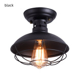 Cap Industrial Ceiling Light Ivalue Mini Semi Flush Mount Ceiling Light Fixture Matel - heparts