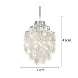 Modern Shell Chandelier Restaurant Lights Aisle Mount FrameTraditional Pendant Lighting