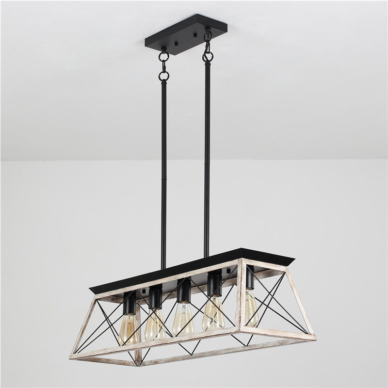Rust Light Fixture Rectangular Rustic Modern Light Fixtures Modern Farmhouse Lighting | Light