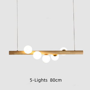 5/7-Lights Linear Light Fixtures Glass Globe Kitchen Island Lights Fixture Light Pendants