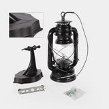 Vintage Industrial Hurricane Lantern Wall Sconce – Antique Rust Finish Kerosene Style Wall Lamp with Clear Plastic Globe