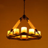8 Heads Hanglamp Iron Pendant Lights Style Loft Vintage Industrial Lighting Fixtures