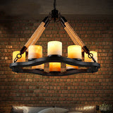 8 Heads Hanglamp Iron Pendant Lights Style Loft Vintage Industrial Lighting Fixtures