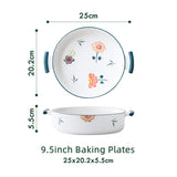 Nordic Modern Dinner Plates Fashion Cute Flower Breakfast Set Dinner Plates Eat Porcelain Geschirr Set Kitchen Tableware
