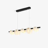 Alabaster Brass &amp; White Snowflake Dining Chandelier