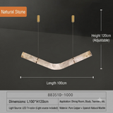 Alabaster LED Linear Pendant Series