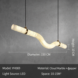 Alabaster LED Linear Pendant Series
