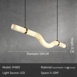 Alabaster LED Linear Pendant Series