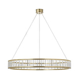 Alabaster Round LED Ring Chandelier 40"D