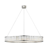 Alabaster Round LED Ring Chandelier 40"D