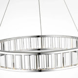 Alabaster Round LED Ring Chandelier 40"D