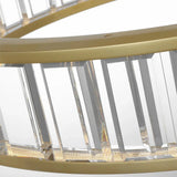 Alabaster Round LED Ring Chandelier 40"D