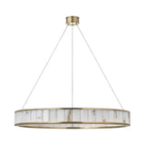Alabaster Round LED Ring Chandelier 40"D