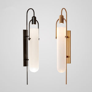 Art Glass Wall Lamp Retro Sconces Creative Shell