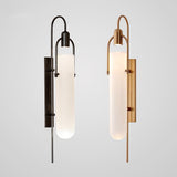 Art Glass Wall Lamp Retro Sconces Creative Shell
