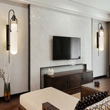 Art Glass Wall Lamp Retro Sconces Creative Shell