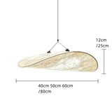 Art Silk Organic Cloud Fabric Pendant Light