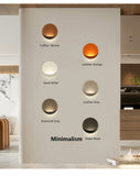 Modern Minimalist Round Aluminum LED Wall Sconce Lamp Indoor Wall Lights Bedroom