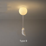 Cartoon Bear Ceiling Lamp for Children's Bedroom Lamps Boy Girl Balloon Lights