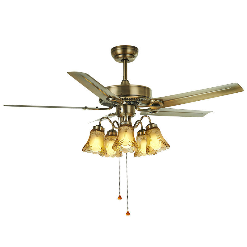 Ceiling Fan Light Iron Ceiling Fan Light Household European Style Fan ...