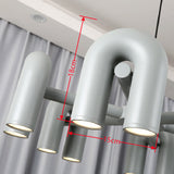 Cirkus Chandelier Modern  U Shape LED Pendant Lamp Water Pipe Chandelier Iron - Adjustable Angle