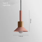 Colorful Scandinavian Style Hanging Modern Pastel Pendant Lamps