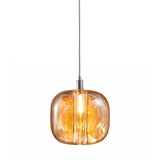 Contemporary Irregular Art Glass Pendant Light Cluster