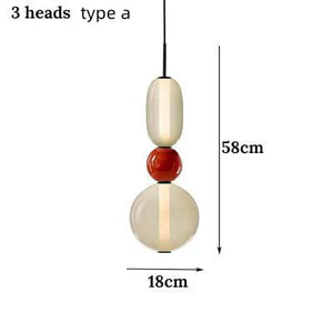 DIY Candy Candied Pebble Combo Pendant Colorful Glass Lights