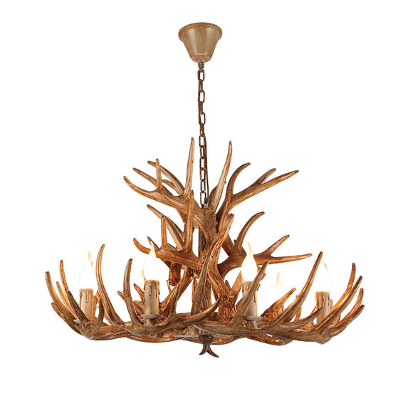 Farmhouse & Cabin Decor Antler Chandelier - Multi-Size & Color Available