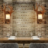 Farmhouse & Cabin Decor Single Light Antler Sconce - Multi-Color Finish