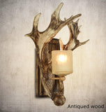 Farmhouse & Cabin Decor Single Light Antler Sconce - Multi-Color Finish