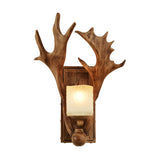 Farmhouse & Cabin Decor Single Light Antler Sconce - Multi-Color Finish