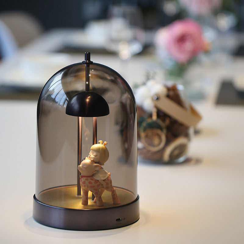 Festival Gift LED Table lamp Recharge Battery Touch Dimmer Metal ...