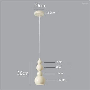 Gourd Bubble Designer Pendant Lamps Middle Bauhaus Cream Wind Chandelier