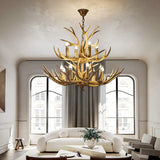 Grand Lodge & Farmhouse Antler Chandelier - Perfect for Cathedral and Vaulted Ceilings