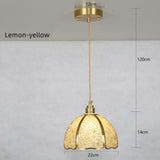 Handmade Crystal Chandelier - Retro American Style Copper Pendant Light