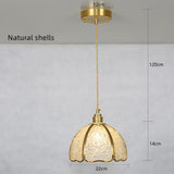 Handmade Crystal Chandelier - Retro American Style Copper Pendant Light