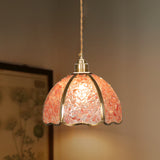 Handmade Crystal Chandelier - Retro American Style Copper Pendant Light