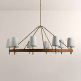 Hasting Round Brass Chandelier