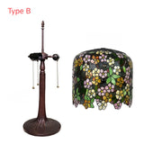14Inch Flowers Tiffany Table Lamps Vintage Stained Glass -Home Decor