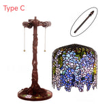 14Inch Flowers Tiffany Table Lamps Vintage Stained Glass -Home Decor