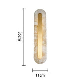 Modern Long Strip Marble Copper Wall Sconce Indoor Decorative Lighting LED