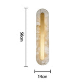 Modern Long Strip Marble Copper Wall Sconce Indoor Decorative Lighting LED
