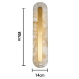 Modern Long Strip Marble Copper Wall Sconce Indoor Decorative Lighting LED